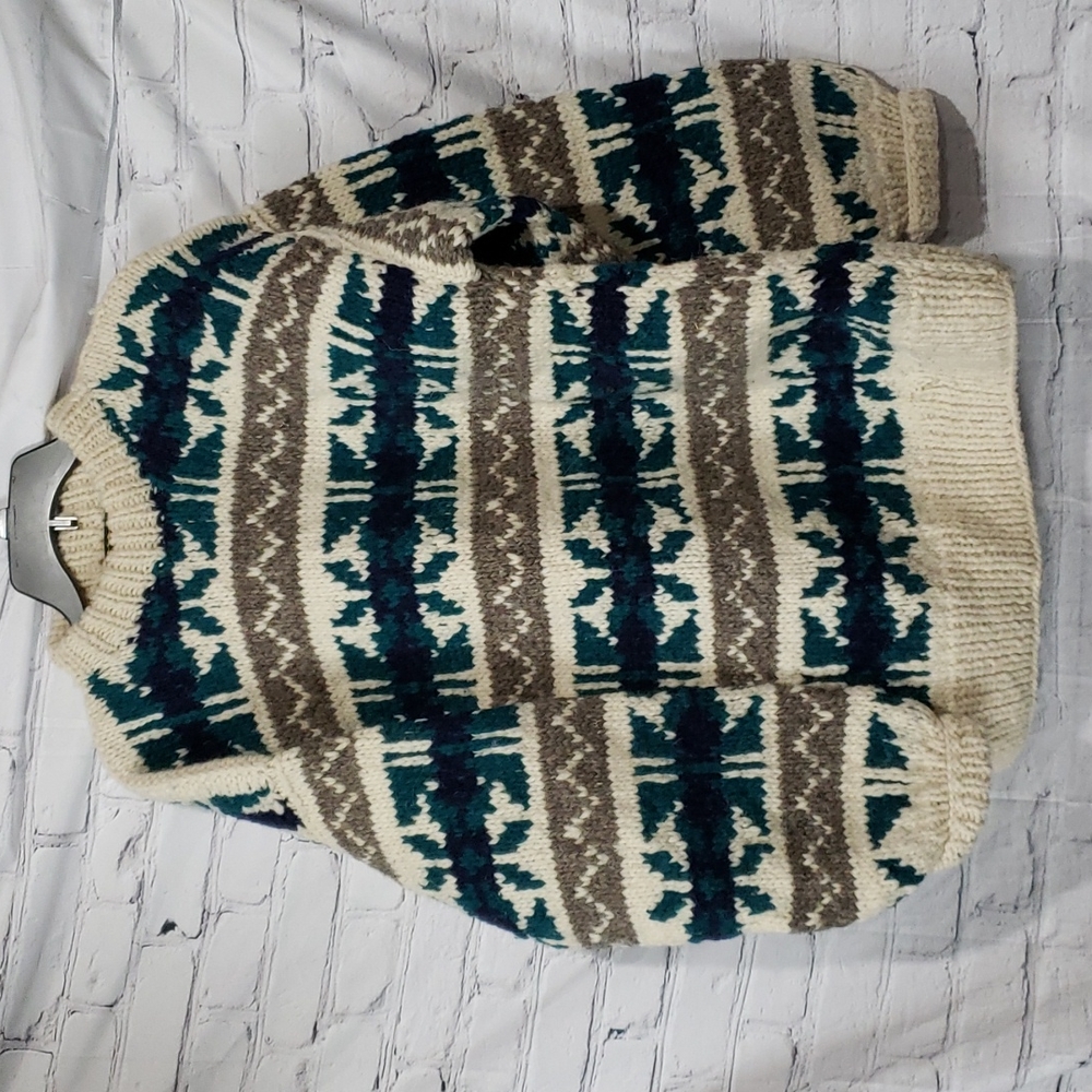 Vintage Rey Wear 100% Wool Heavy Sweater